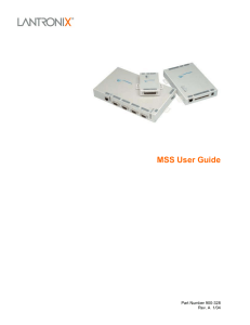 MSS User Guide