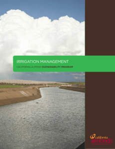 Irrigation Management - Almond Board of California