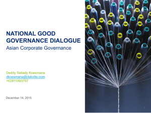 Corporate Governance Trends - National Good Governance Dialogue