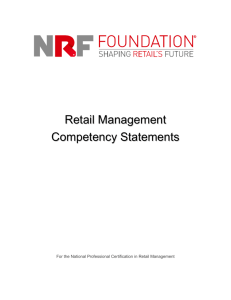 Retail Management Competency Statements