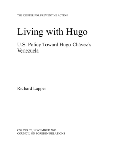 Living with Hugo - Council on Foreign Relations