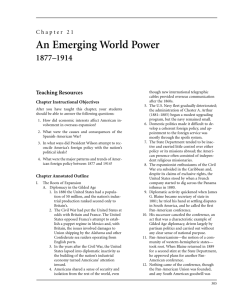 Chapter 21: An Emerging World Power