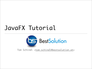 JavaFX Tutorial