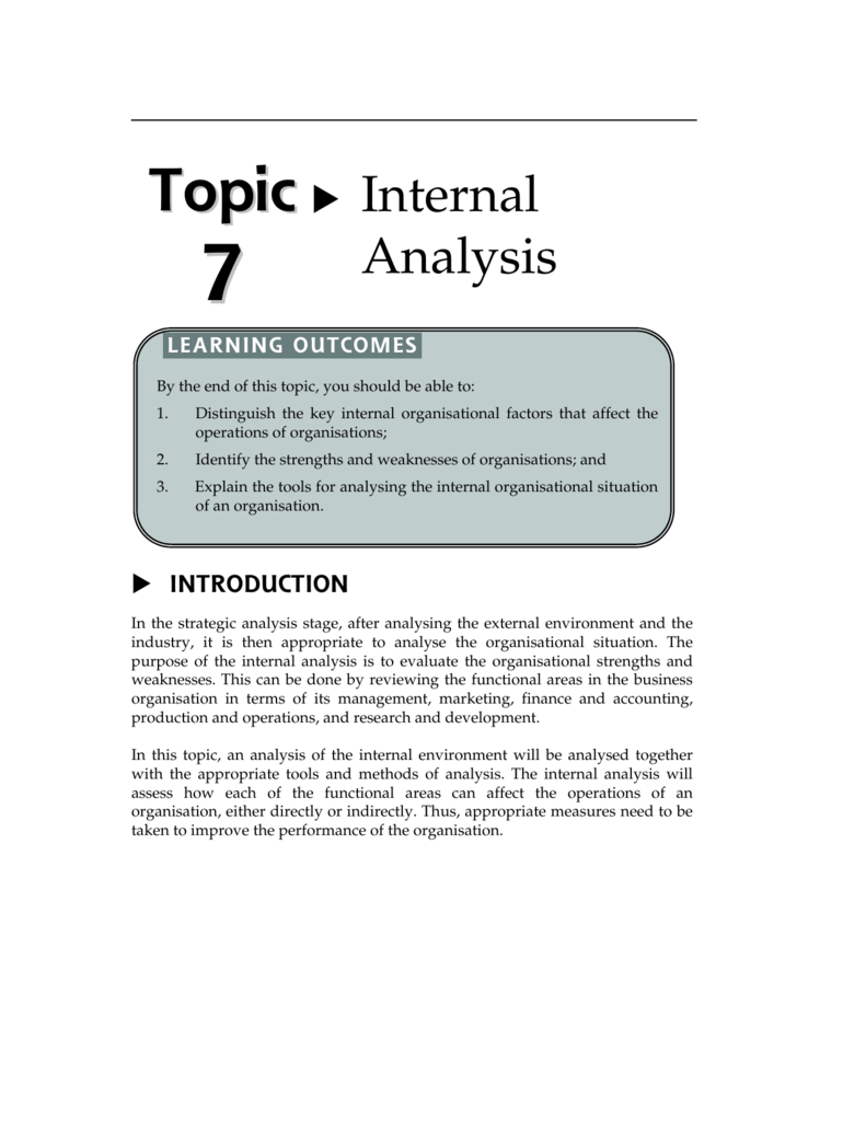 internal-analysis