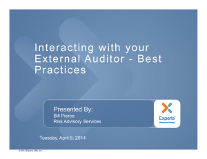 Interacting with your External Auditor