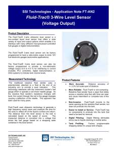 Fluid-Trac® 3-Wire Level Sensor (Voltage Output)