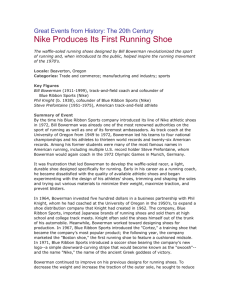 Nike Produces Its First Running Shoe