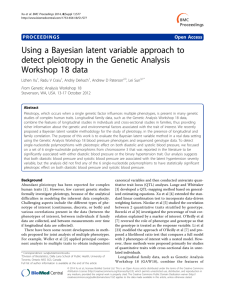 Using a Bayesian latent variable approach to detect pleiotropy in the