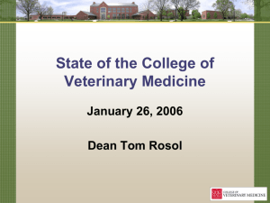 State of the College of Veterinary Medicine