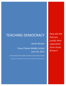 Teaching Democracy - California History