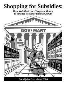 Shopping for Subsidies: How Wal-Mart Uses
