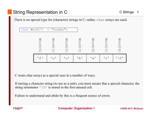 C Strings