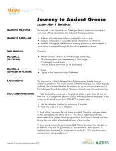 Journey to Ancient Greece - University of Alberta Museums