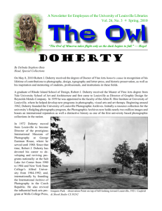 The Owl -- Vol. 26, No. 3 -- May 2010