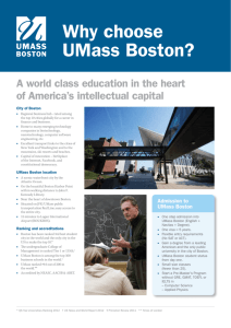 Why choose UMass Boston?