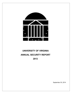 University of Virginia's annual security report