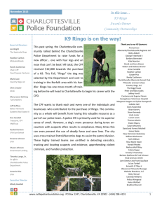 K9 Ringo is on the way! - Charlottesville Police Foundation