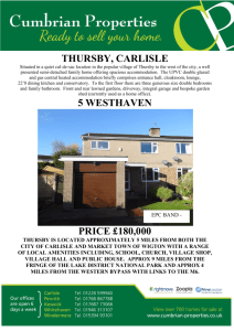 THURSBY, CARLISLE 5 WESTHAVEN PRICE £180,000