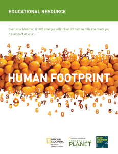 human footprint - National Geographic