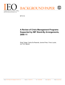 A Review of Crisis Management Programs Supported by IMF Stand