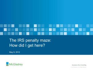 The IRS Penalty Maze: How did I get here