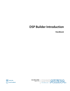 DSP Builder Introduction Handbook