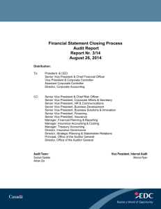 Financial Statement Closing Process