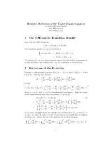 Derivation of the Fokker-Planck equation
