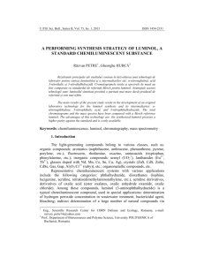a performing synthesis strategy of luminol, a