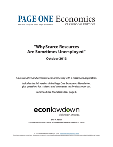 PAGE ONE Economics - St. Louis Fed