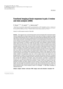 Functional imaging of brain responses to pain. A review and meta