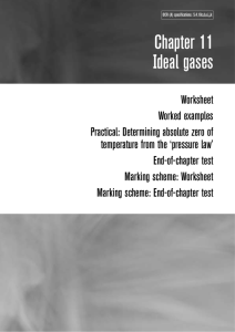 Chapter 11 Ideal gases - crypt