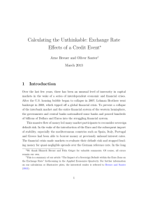 Calculating the Unthinkable: Exchange Rate Effects of a Credit Event