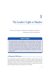 The Leader's Light or Shadow