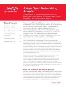 Avaya Open Networking Adapter