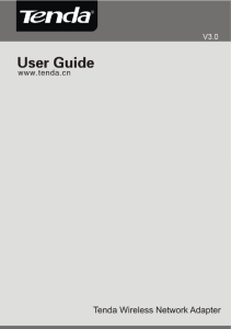 Tenda Wireless Network Adapter User Guide