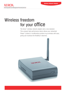 Xerox Wireless Network Adapter Brochure