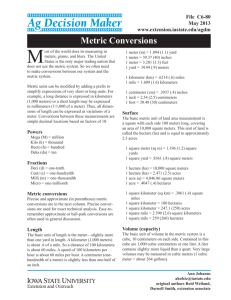 C6-80 Metric Conversions - Iowa State University Extension and