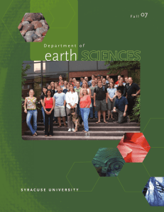 2007 Newsletter - Earth Sciences