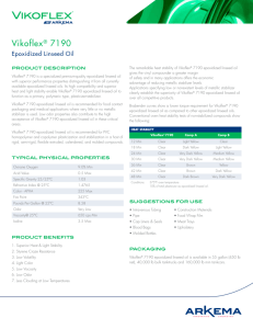 Vikoflex® 7190 Epoxidized Linseed Oil Data Sheet
