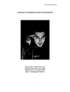 HAMLET, MADNESS AND HUMANISM – AN ESSAY