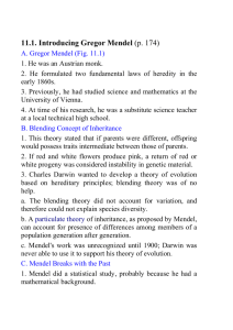11.1. Introducing Gregor Mendel (p. 174)