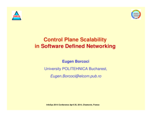 Control Plane Scalability in Software Defined Networking