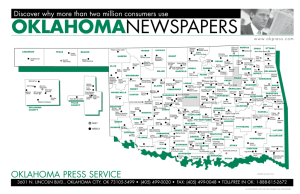 2015 OPA Member Map - Oklahoma Press Association