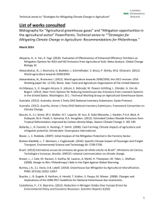 List of works consulted - Climate and Land Use Alliance