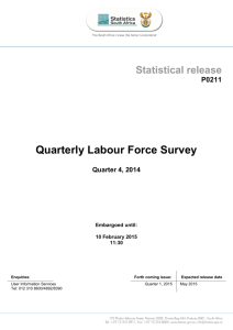 Quarterly Labour Force Survey