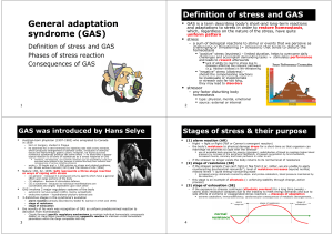 General adaptation syndrome (GAS)