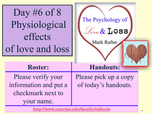 The Psychology of Love -