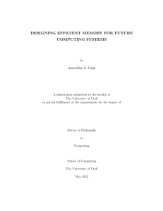 designing efficient memory for future computing systems