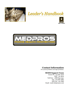 MEDPROS Leader's Handbook — 30 May 2007